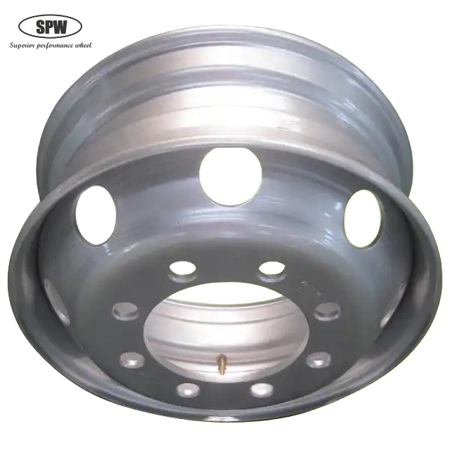 Tubeless steel wheel 22.5*6.75 for 9R22.5 Tires with 10 nut holes/8 nut holes/6 nut holes