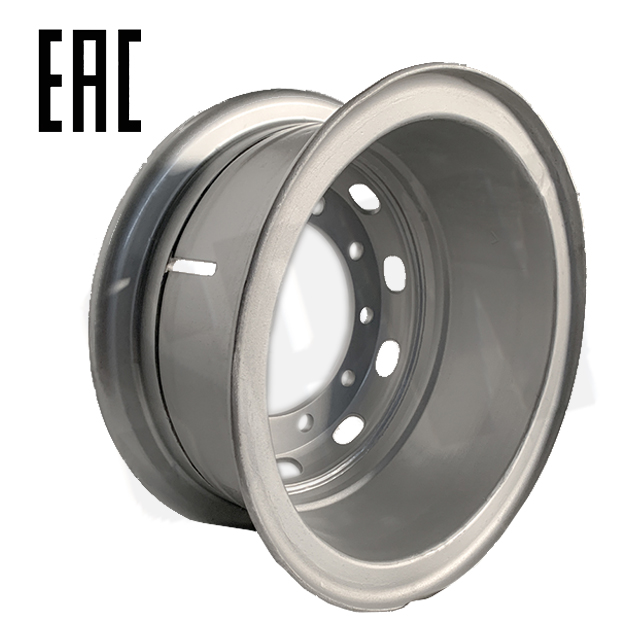 Tube Truck Steel Wheel 8.5-20 Silver Color Factory Matched Tire Size 1200-20