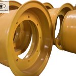 Tube steel wheel with rim size 10.00-24