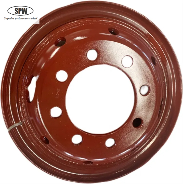 wholesale Tube steel wheels with rim size 8.0-20 for 1100-20 tires in customized color