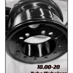 Tube steel wheel with rim size 10.00-20