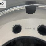 Tube steel wheel with rim size 12.00-21 for 425/85R21 tires