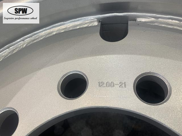 Tube steel wheel with rim size 12.00-21 for 425/85R21 tires