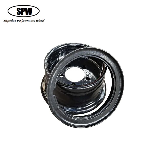 Forklift Steel wheels 2-piece rim with size 5.00F-10 for matching 650-10 tires