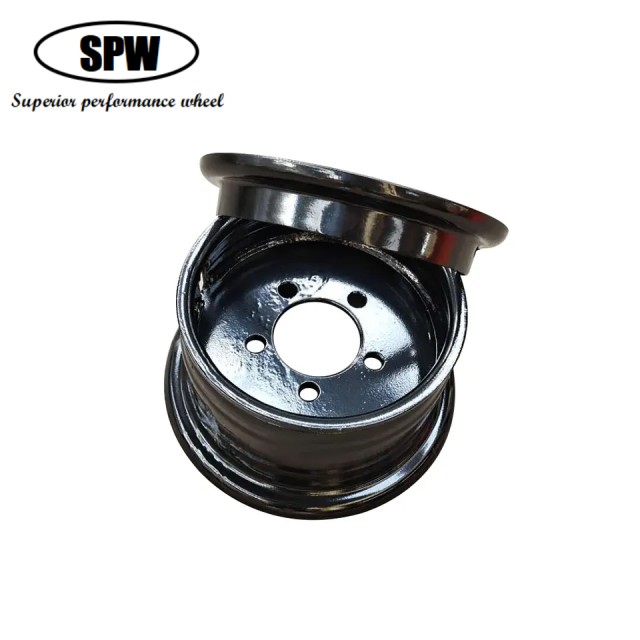 Forklift Steel wheels 2-piece rim with size 5.00F-10 for matching 650-10 tires