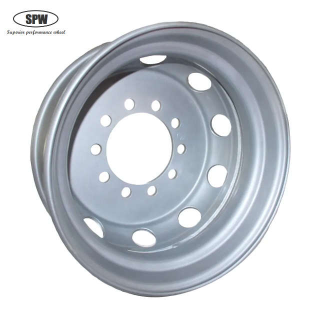 Tubeless steel wheels with rim size 19.5*6.75 Inch for 9R19.5 tires