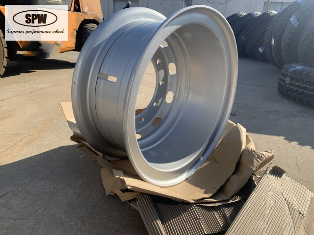 Tube truck wheel 8.5-20 silver color factory matched tire size 1200-20