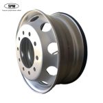 Tubeless steel truck wheel with rim size 22.5 x 8.25 for 11R22.5 tire