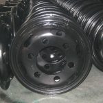 Two Piece Test Tube Steel Truck Wheels Corrosion Resistant Hub Rims 16-6.0