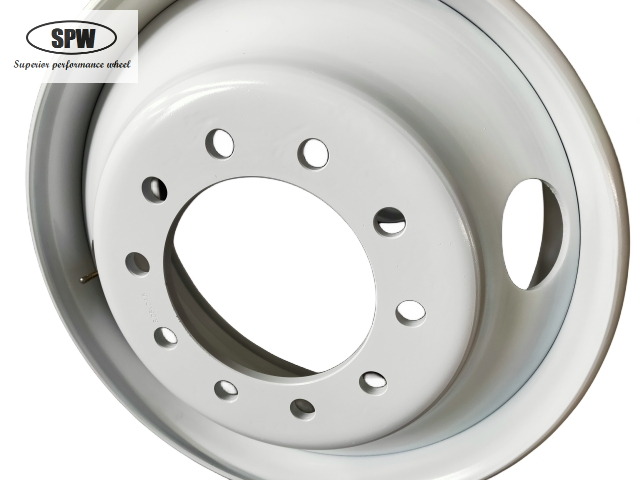 24.5×8.25, Tubeless Steel Wheel with American Standard, Matched Tyre Size Matched Tyre Size 11R24.5, 285/75R24.5