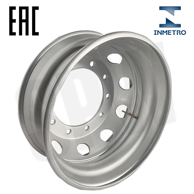 Full Machined Face Steel Truck Wheel Truck Rims Commercial Truck Wheels 22.5*8.25 11R22.5