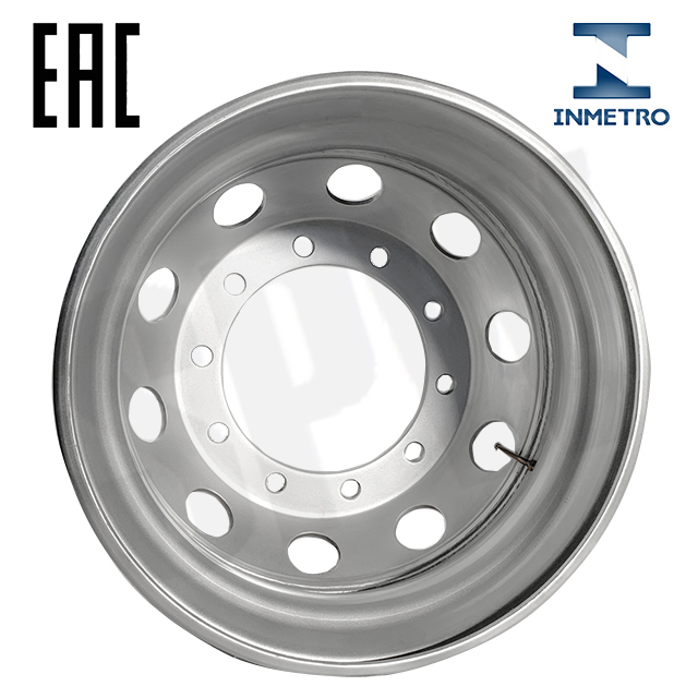 Full Machined Face Steel Truck Wheel Truck Rims Commercial Truck Wheels 22.5*8.25 11R22.5