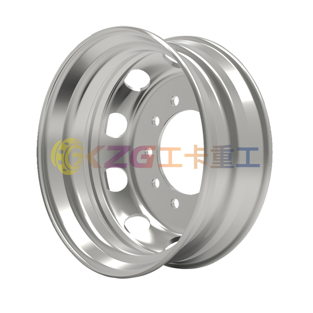 22.5×7.5, 8-32-285-221, Tubeless Steel Wheel with Mitsubishi standard, Matched Tyre Size Matched Tyre Size 10R22.5, 245/75R22.5, 275/80R22.5, 275/70R22.5