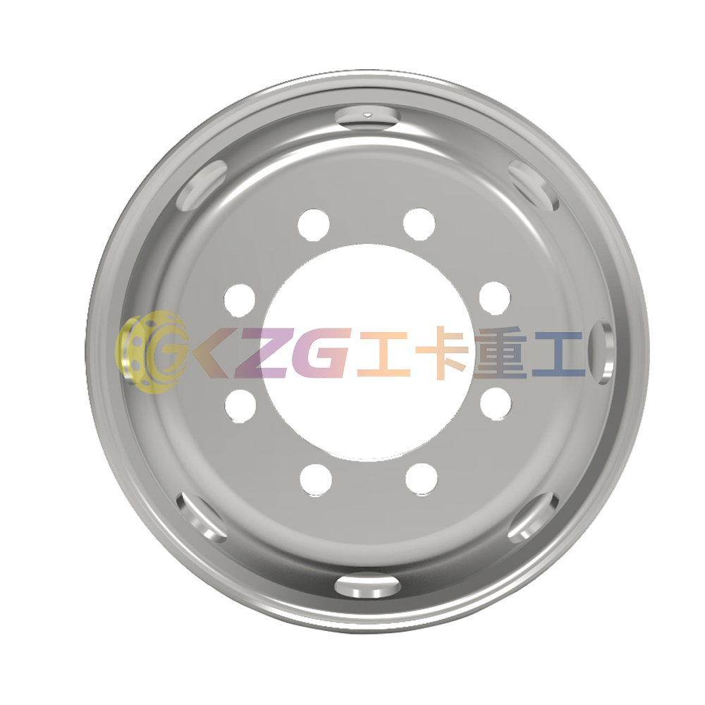 22.5×7.5, 8-32-275-214, Tubeless Steel Wheel, Matched Tyre Size Matched Tyre Size 10R22.5, 245/75R22.5, 275/80R22.5, 275/70R22.5