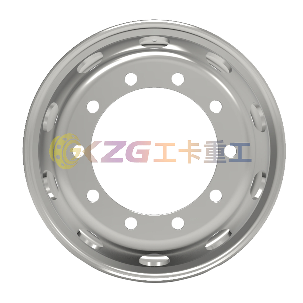 22.5×6.75, 10-26-335-281, Tubeless Steel Wheel with Steyr standard, Matched Tyre Size Matched Tyre Size 9R22.5