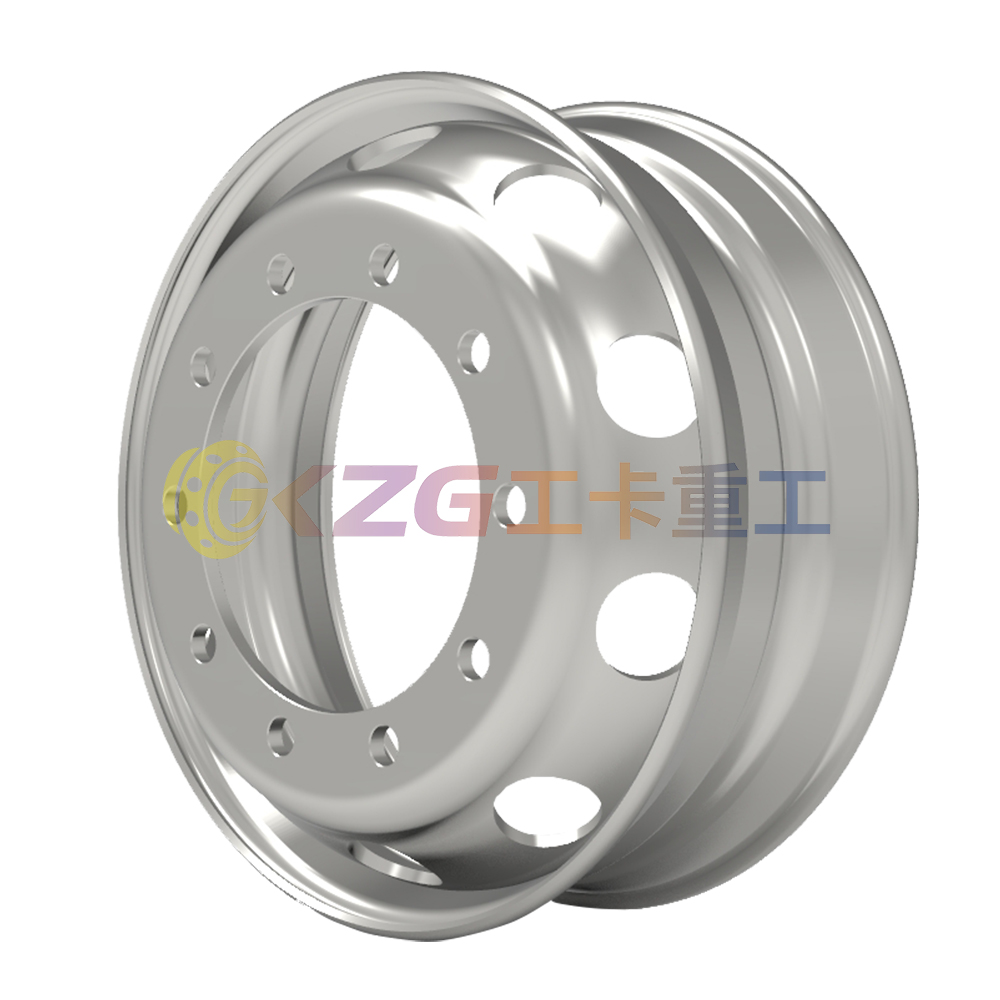22.5×6.75, 10-26-335-281, Tubeless Steel Wheel with Steyr standard, Matched Tyre Size Matched Tyre Size 9R22.5