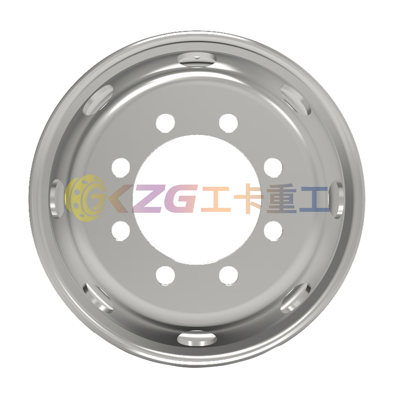 22.5×6.75, 8-32-285-221, Tubeless Steel Wheel with Japanese standard, Matched Tyre Size Matched Tyre Size 9R22.5