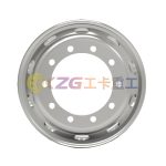 22.5×7.5, 10-26-335-281, Tubeless Steel Wheel with Steyr standard, Matched Tyre Size Matched Tyre Size 10R22.5, 245/75R22.5, 275/80R22.5, 275/70R22.5