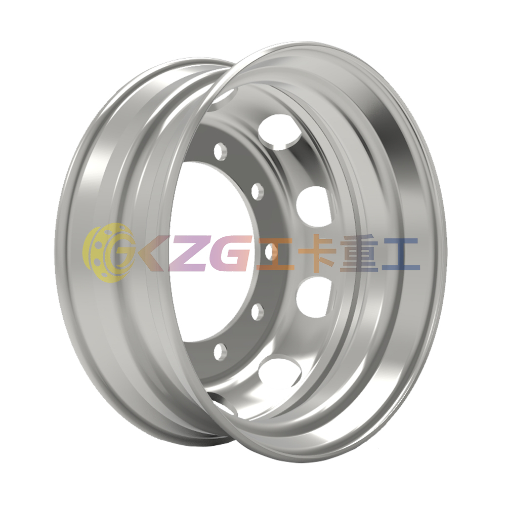 22.5×7.5, 10-26-335-281, Tubeless Steel Wheel with Steyr standard, Matched Tyre Size Matched Tyre Size 10R22.5, 245/75R22.5, 275/80R22.5, 275/70R22.5