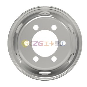 17.5×6.75, 6-21-205-161, Tubeless Steel Wheel, Matched Tyre Size Matched Tyre Size 9R17.5, 235/75R17.5