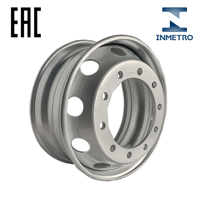 22.5×9.00/8-32-285-222, Offset 175mm, Tubeless Steel Wheel, Matched Tyre Size Matched Tyre Size 11R22.5, 295/75R22.5, 295/80R22.5