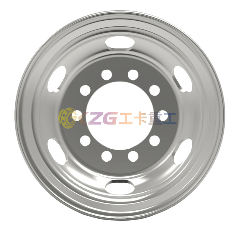 17.5×6.75, 8-26-275-221, Tubeless Steel Wheel, Matched Tyre Size Matched Tyre Size 9R17.5, 235/75R17.5