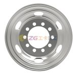 17.5×6.75, 8-26-275-221, Tubeless Steel Wheel, Matched Tyre Size Matched Tyre Size 9R17.5, 235/75R17.5