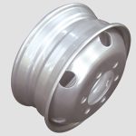 17.5×6.75, 10-26-225-176, Tubeless Steel Wheel, Matched Tyre Size Matched Tyre Size 9R17.5, 235/75R17.5