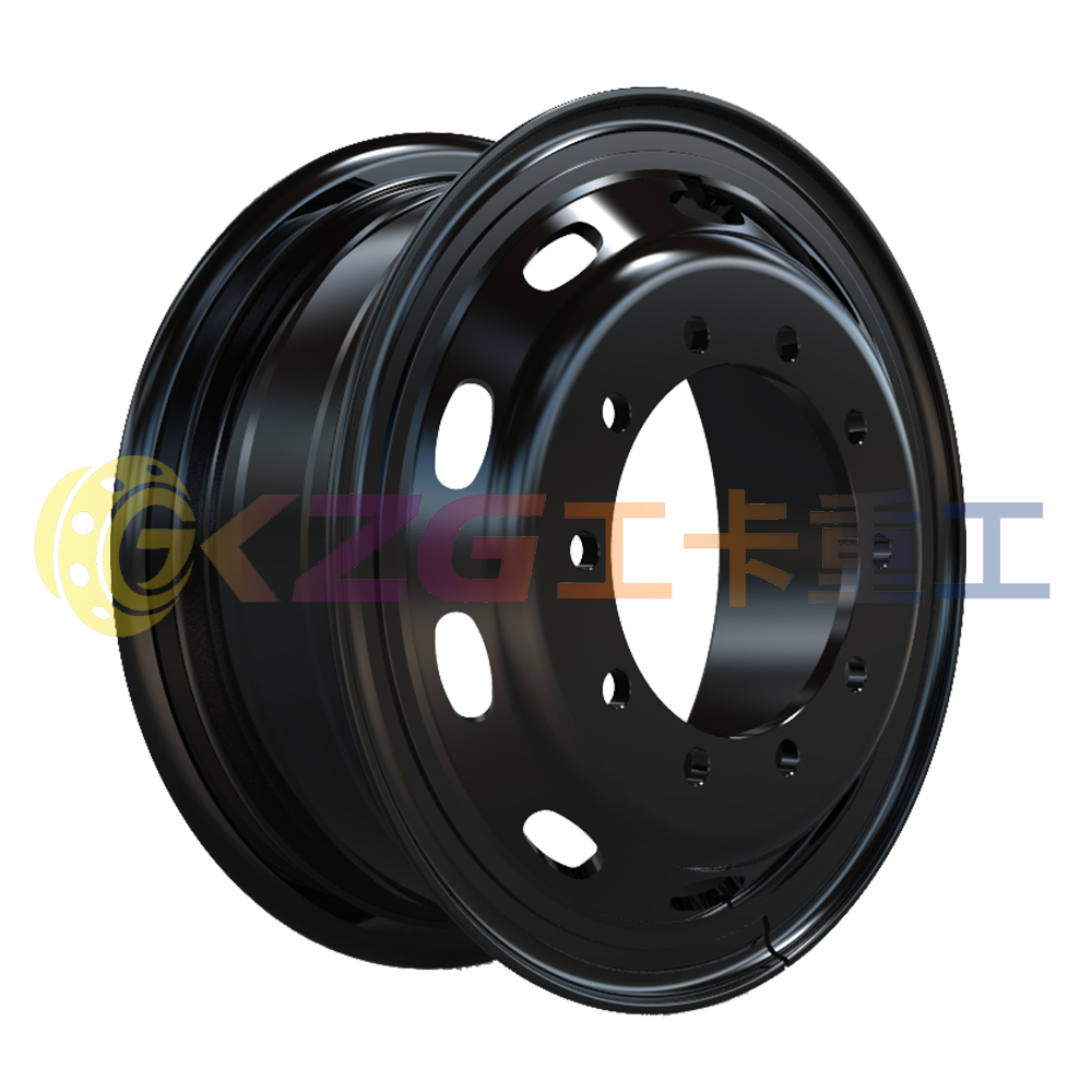 8.5-24, 10-26-335-281, Tube Steel Wheel with Steyr Standard, Matched Tyre Size Matched Tyre Size 1200-24, Chinese Truck Wheel Factory