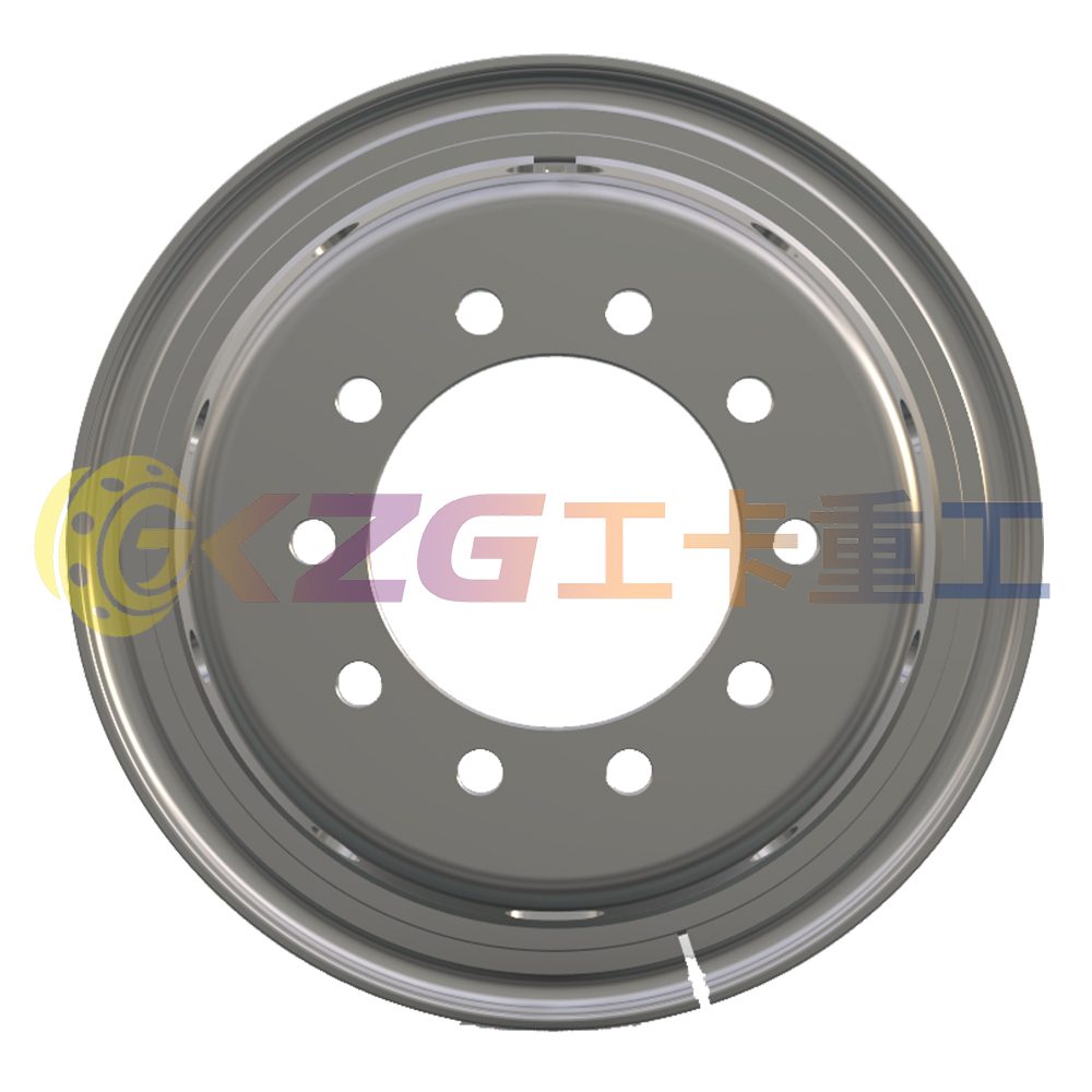 8.5-20, 10-26-285.75-220, Tube Steel Wheel with Steyr Standard, Matched Tyre Size Matched Tyre Size 1200-20, Chinese Truck Wheel Factory