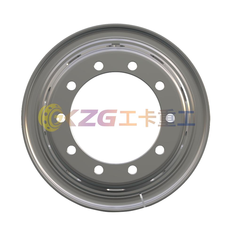 8.00V-20, 10-32-285.75-222, Tube Steel Wheel with 153 Standard, Matched Tyre Size Matched Tyre Size 1100-20, Chinese Truck Wheel Factory