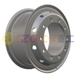 8.5-20, 10-26-335-281, Tube Steel Wheel with Steyr Standard, Matched Tyre Size Matched Tyre Size 1200-20, Chinese Truck Wheel Factory