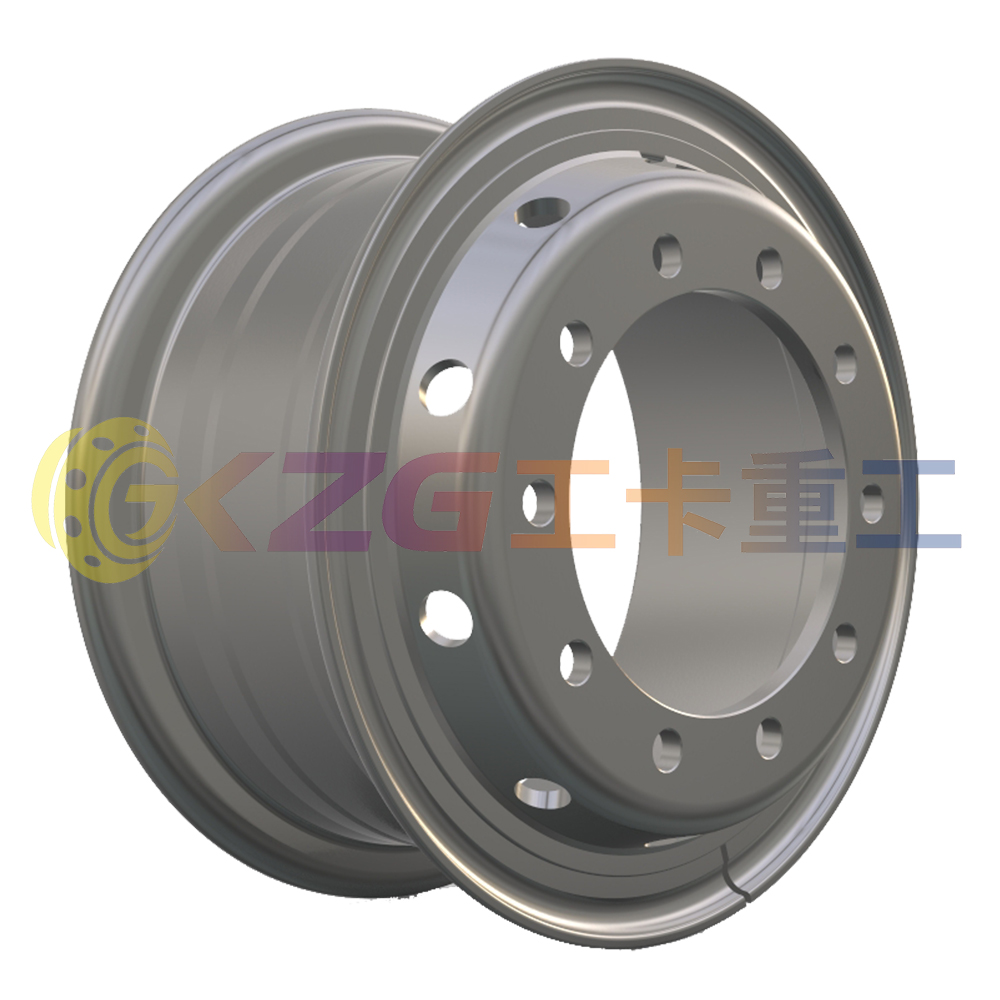 8.5-20, 10-26-335-281, Tube Steel Wheel with Steyr Standard, Matched Tyre Size Matched Tyre Size 1200-20, Chinese Truck Wheel Factory
