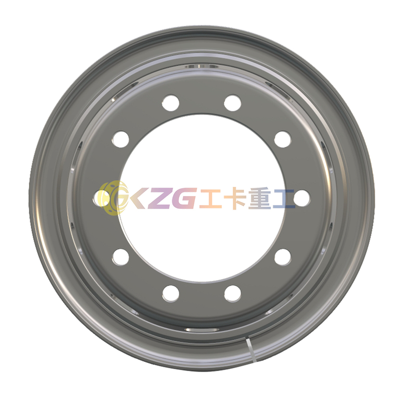 7.50V-20, 10-26-335-281, Tube Steel Wheel with Steyr Standard, Matched Tyre Size Matched Tyre Size 1000-20, Chinese Truck Wheel Factory