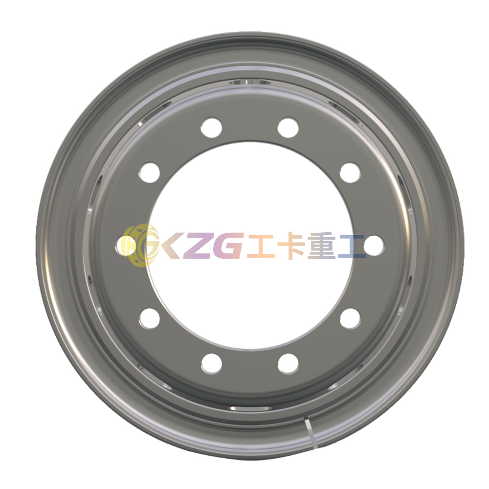 7.50V-20, 10-26-335-281, Tube Steel Wheel with Steyr Standard, Matched Tyre Size Matched Tyre Size 1000-20, Chinese Truck Wheel Factory