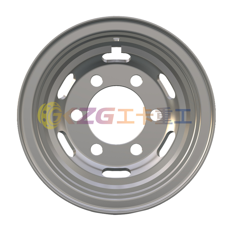 6.0-16, 6-21-205-161, Tube Steel Wheel for JAC, Matched Tyre Size Matched Tyre Size 750-16, Chinese Truck Wheel Factory
