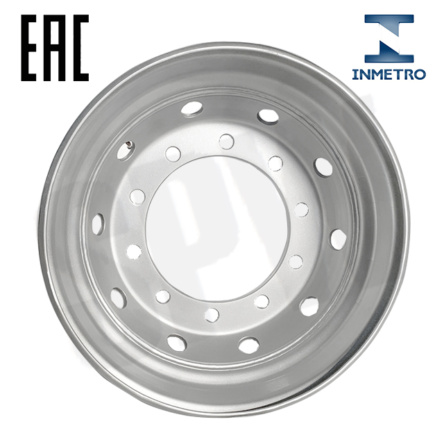 22.5×11.75, 10-26-335-281, Tubeless Steel Wheel, matched tyre size 15R22.5, 385/65R22.5