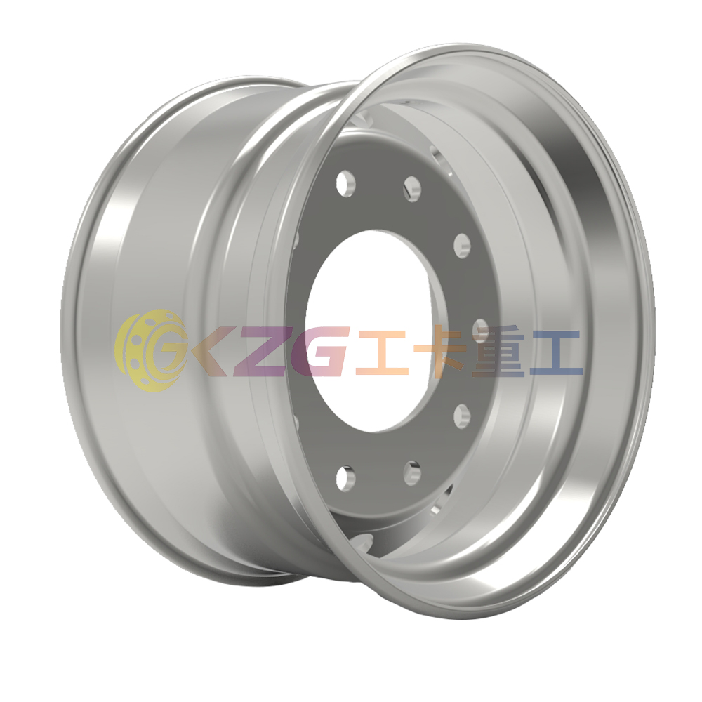 11.75×22.5 Tubeless Steel Wheel Rim fitted 385/65R22.5 tyre for Truck Bus Trailer Factory Direct OEM with Warranty