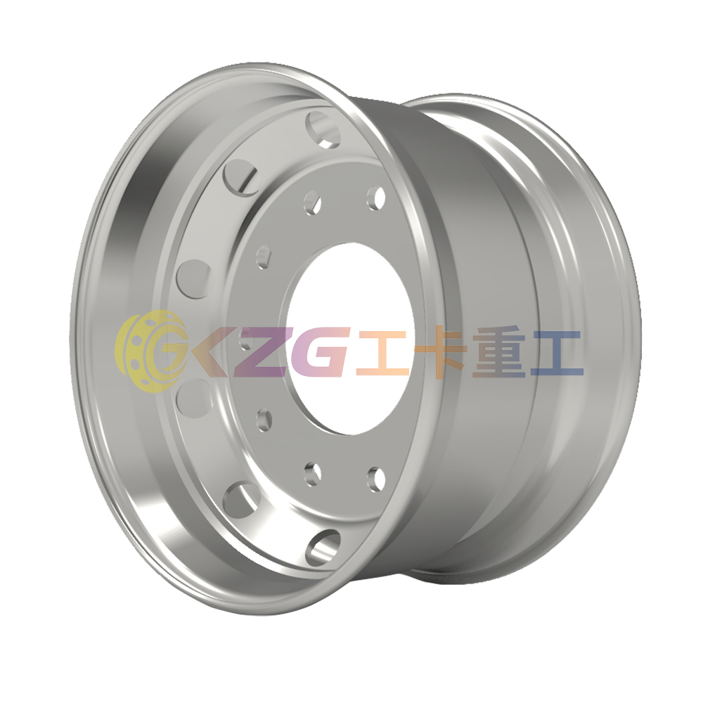 11.75×22.5 Tubeless Steel Wheel Rim fitted 385/65R22.5 tyre for Truck Bus Trailer Factory Direct OEM with Warranty