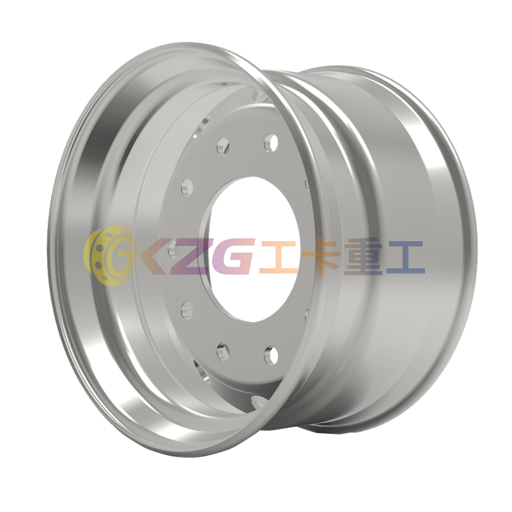 5.22.5×11.75 Truck Steel Wheel Tubeless Type Multiple Offset Options High Load Capacity OEM Manufacturer