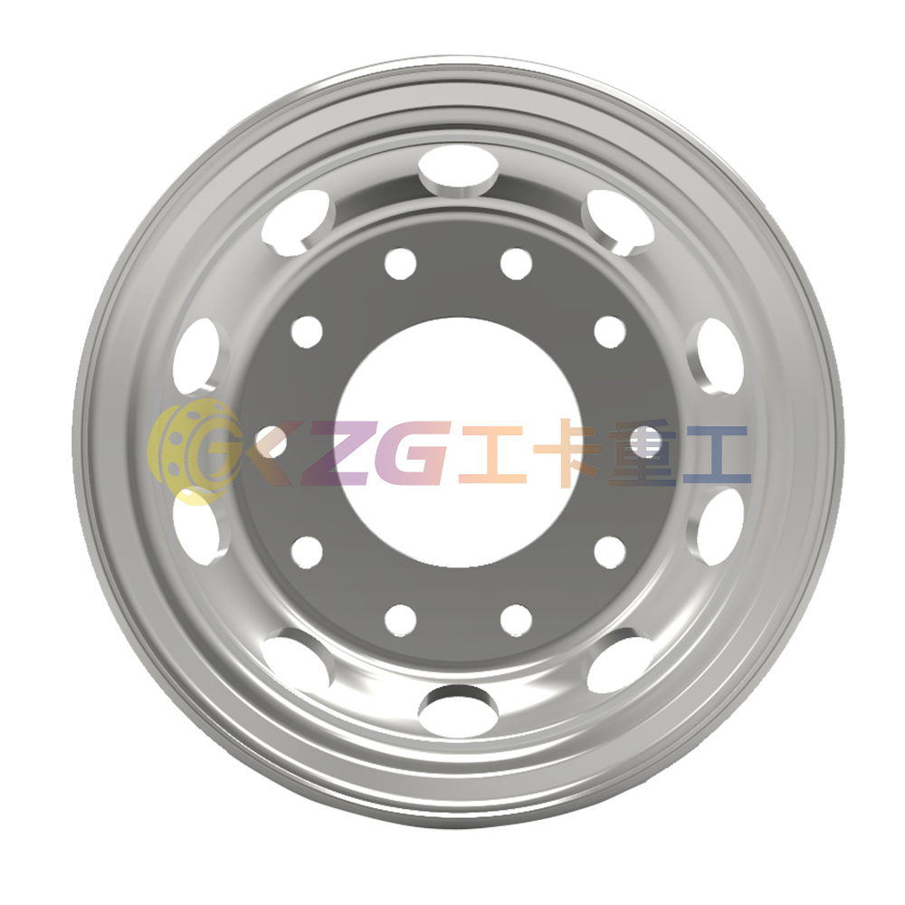 European Type Rim 11.75×22.5 Tubeless Steel Wheel 22.5×11.75 Matched Tire Size 385/65R22.5 for European Trailer Truck Bus