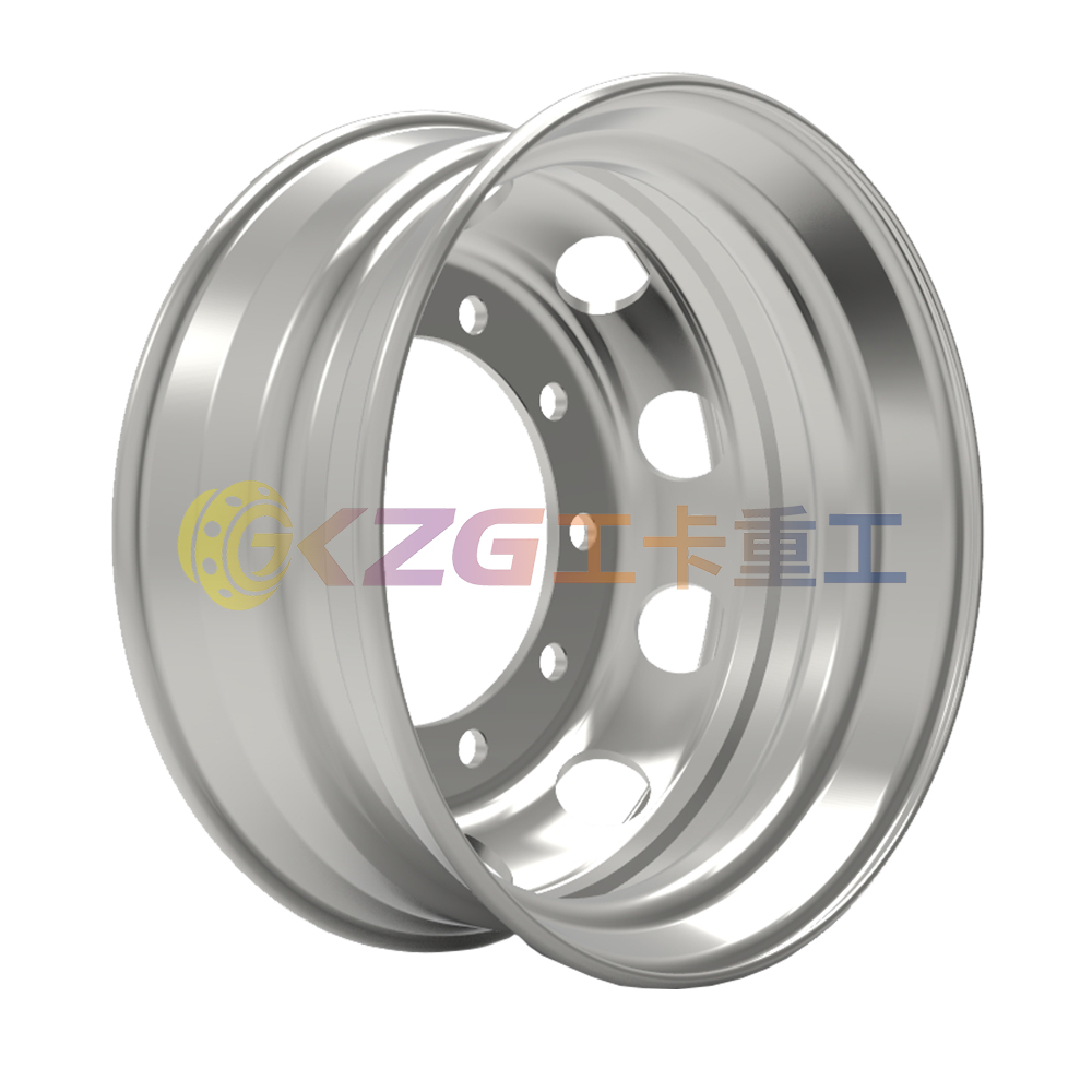 8.25×22.5 Heavy Duty Steel Wheel Rim for Truck Bus Trailer Tubeless DOT TUV EAC ISO Certified Supplier