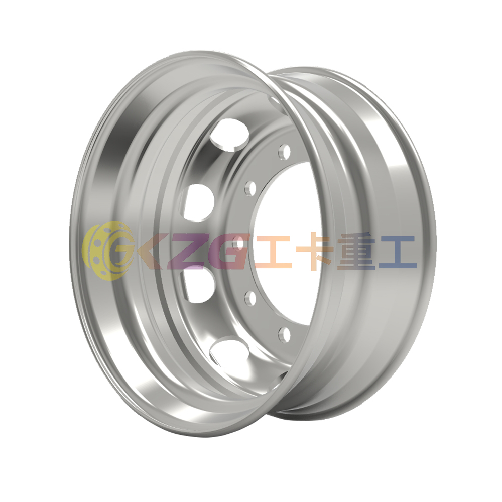 8.25×22.5 Steel Wheel Rim Tubeless for Truck Bus Trailer Fits 295/80R22.5 11R22.5 Tires OEM Factory DOT TUV ISO Certified