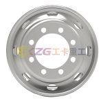 Japanese Type of 22.5×8.25 Tubeless Steel Wheel with 8 Bolt Holes for Tire 11R22.5, 295/80R22.5