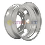 Japanese Type of 22.5×8.25 Tubeless Steel Wheel with 8 Bolt Holes for Tire 11R22.5, 295/80R22.5