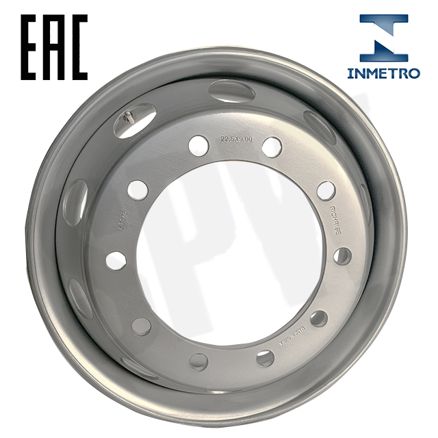 22.5×9.00 Steel Wheel for Commercial Vehicles Truck Bus Trailer Tubeless Rim International Certified Supplier