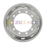 22.5×9.00 with hump, Tubeless Steel Wheel, Matched Tyre Size 11R22.5, 295/75R22.5, 295/80R22.5. Applicable To Iraq Market