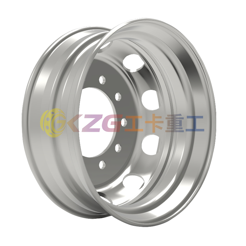 22.5*7.5, Tubeless Steel Wheel, Matched Tyre Size 10R22.5, 245/75R22.5, 275/80R22.5, 275/70R22.5