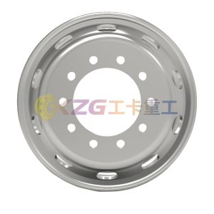 22.5*9.75, Tubeless Steel Wheel, Matched Tyre Size 13R22.5