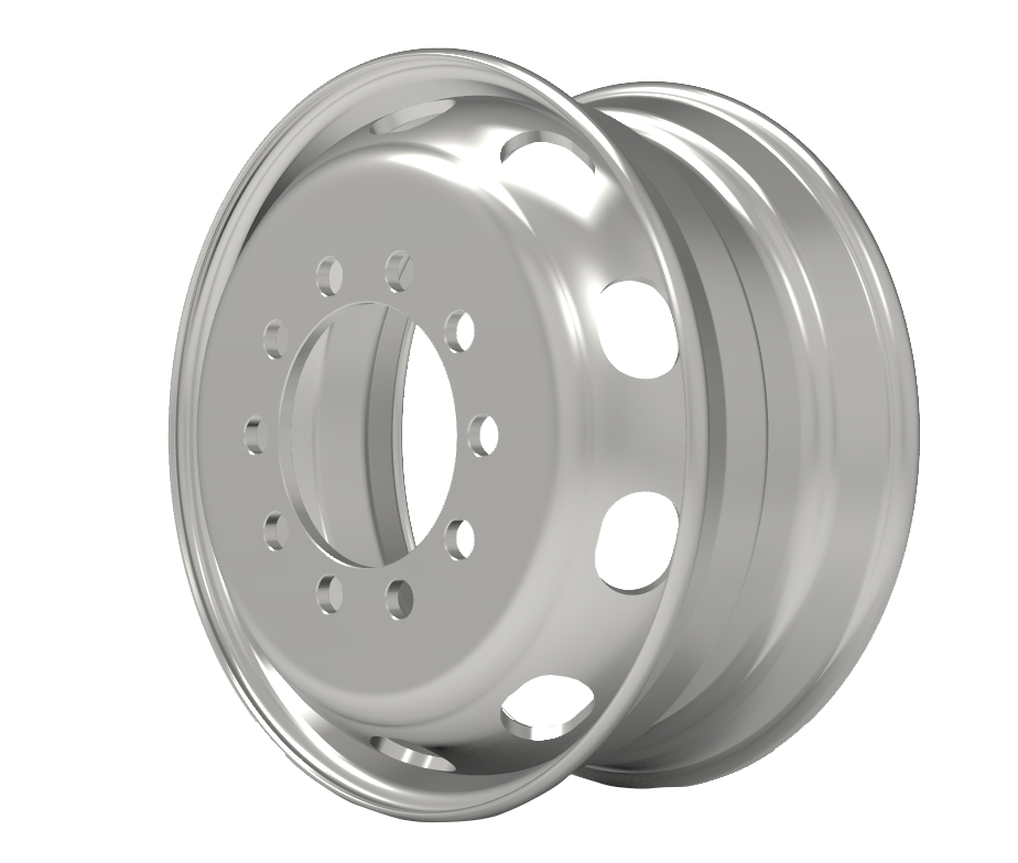 19.5×7.5 Steel Wheel for Medium-Duty Trucks & Vans